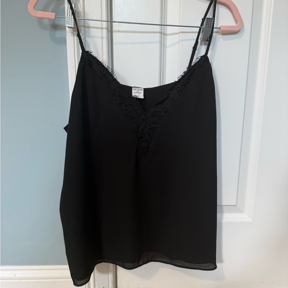 Melrose and Market Black Lace Cami Top